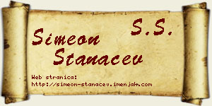 Simeon Stanaćev vizit kartica